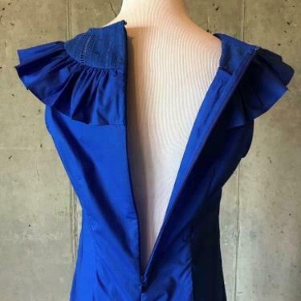 J.Crew $88 Ruffle-Neck Dress G8385 - Picture 5 of 6